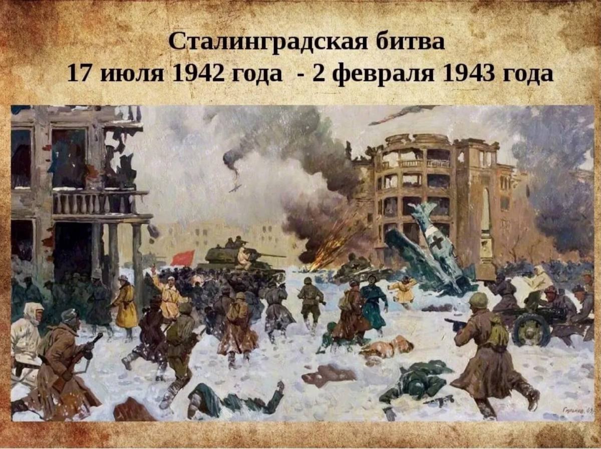 Урок, посвящённый Сталинградской битве.